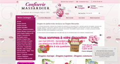Desktop Screenshot of dragees-massardier.fr