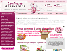 Tablet Screenshot of dragees-massardier.fr